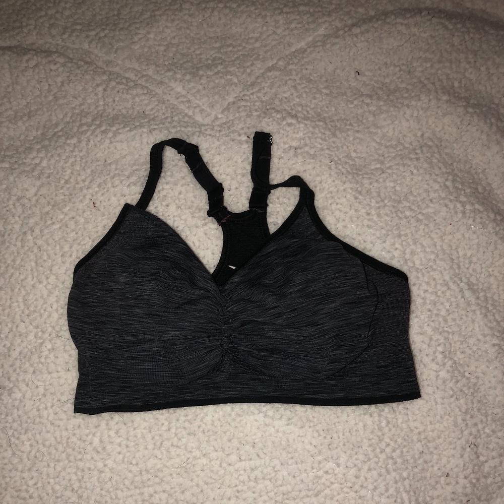 Grey/Black Sports Bra